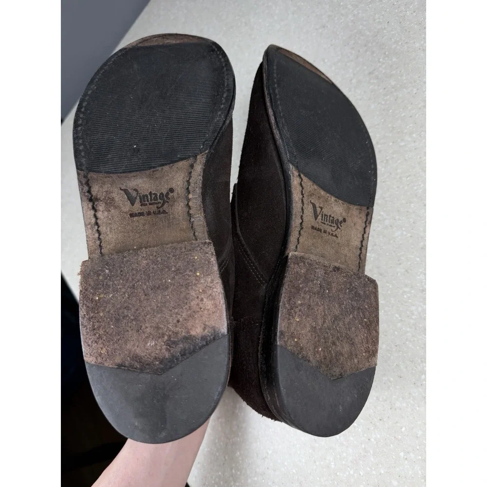 Vintage Shoe Company Suede Brown Chukka Boots Men's Sz 10.5 M
